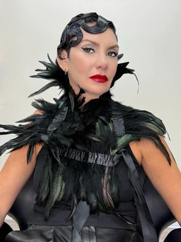 Editorial avant-garde hair and makeup at SB SPACE, Los Angeles