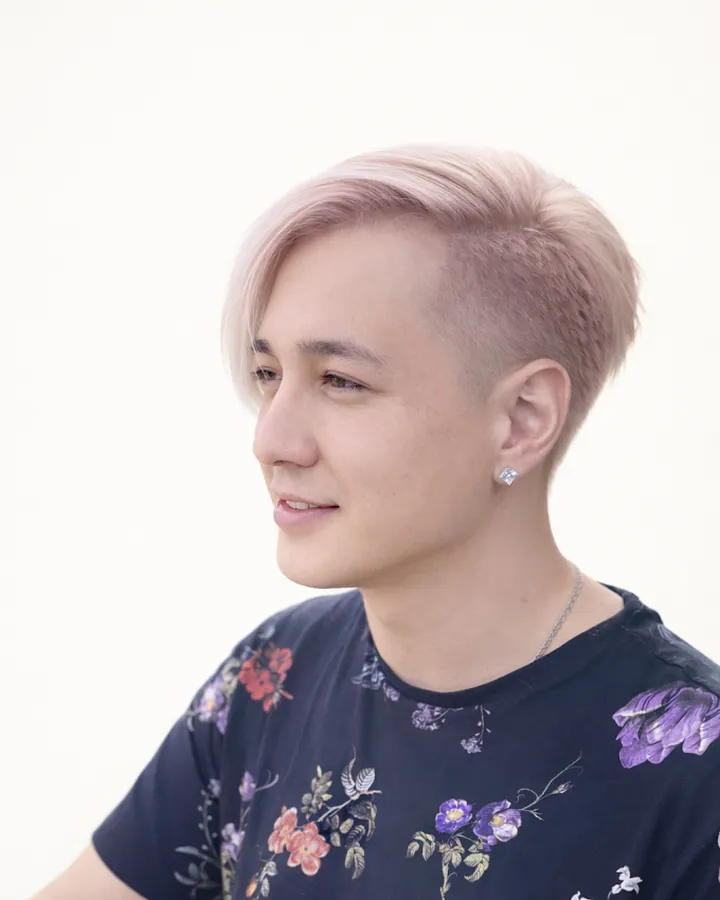Silver pixie cut at SB SPACE, Los Angeles